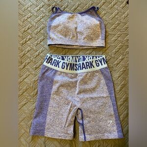Gymshark flex sports bra and shorts set
